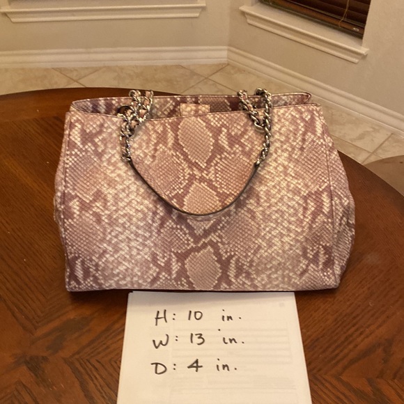 Michael Kors snake tote purse bag hobo Riley - Picture 2 of 4